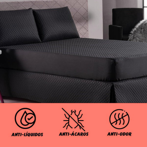 [COMPRE 1, LEVE 3] Hydra Soft™- Jogo de Cama Impermeável Premium – Capa + 2 Fronhas