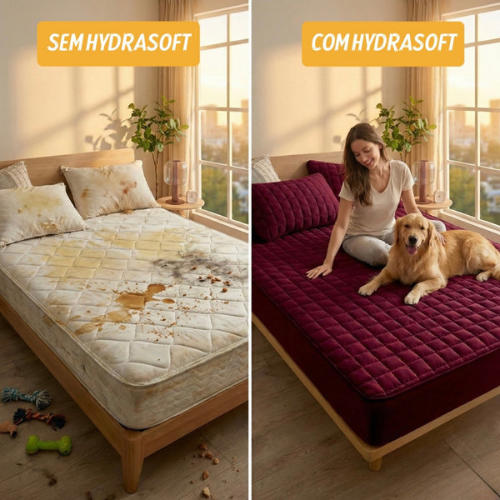 [COMPRE 1, LEVE 3] Hydra Soft™- Jogo de Cama Impermeável Premium – Capa + 2 Fronhas