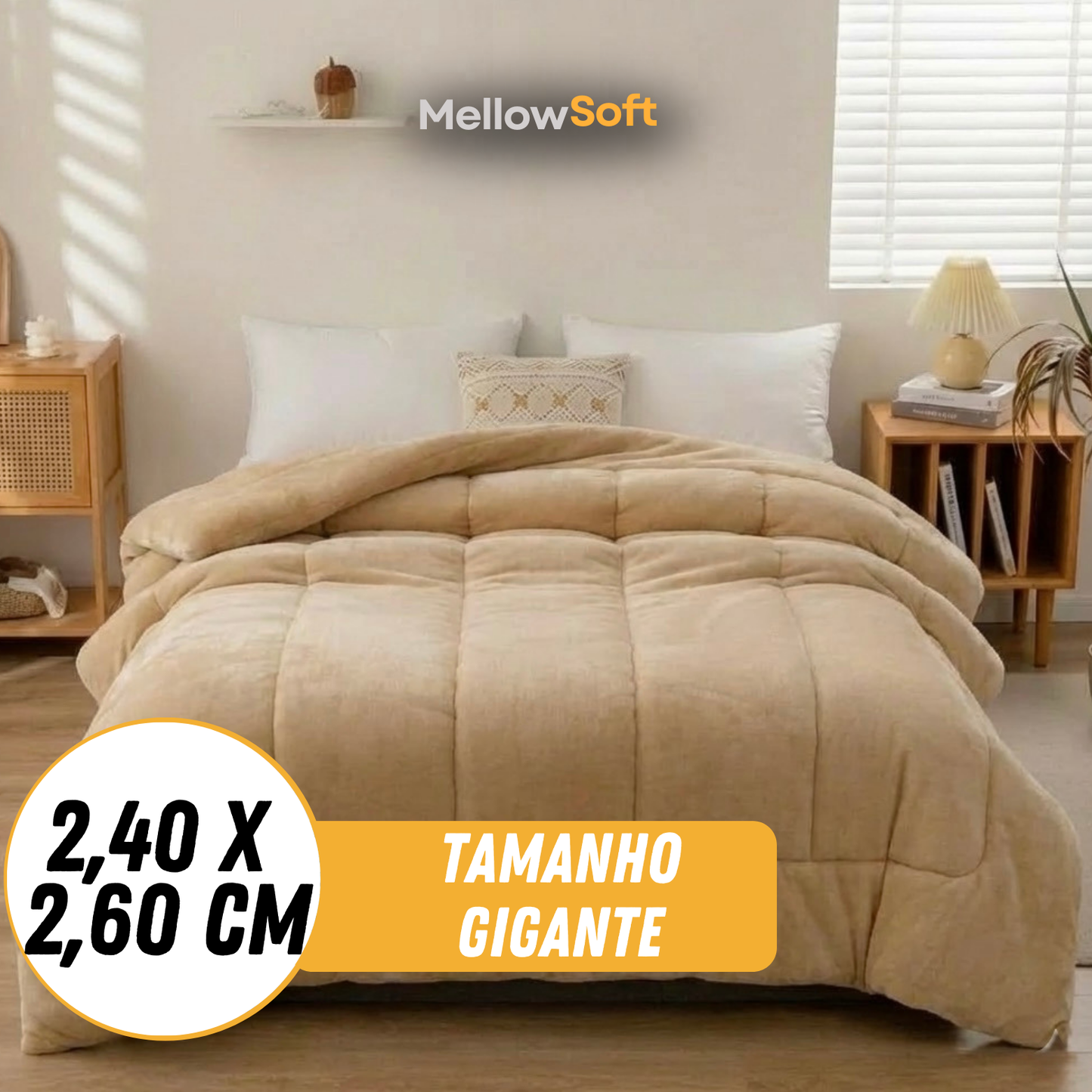 [COMPRE 1, LEVE 3] MellowSoft™ Edredom Premium Algodão Turco - Conforto de Hotel 5 Estrelas