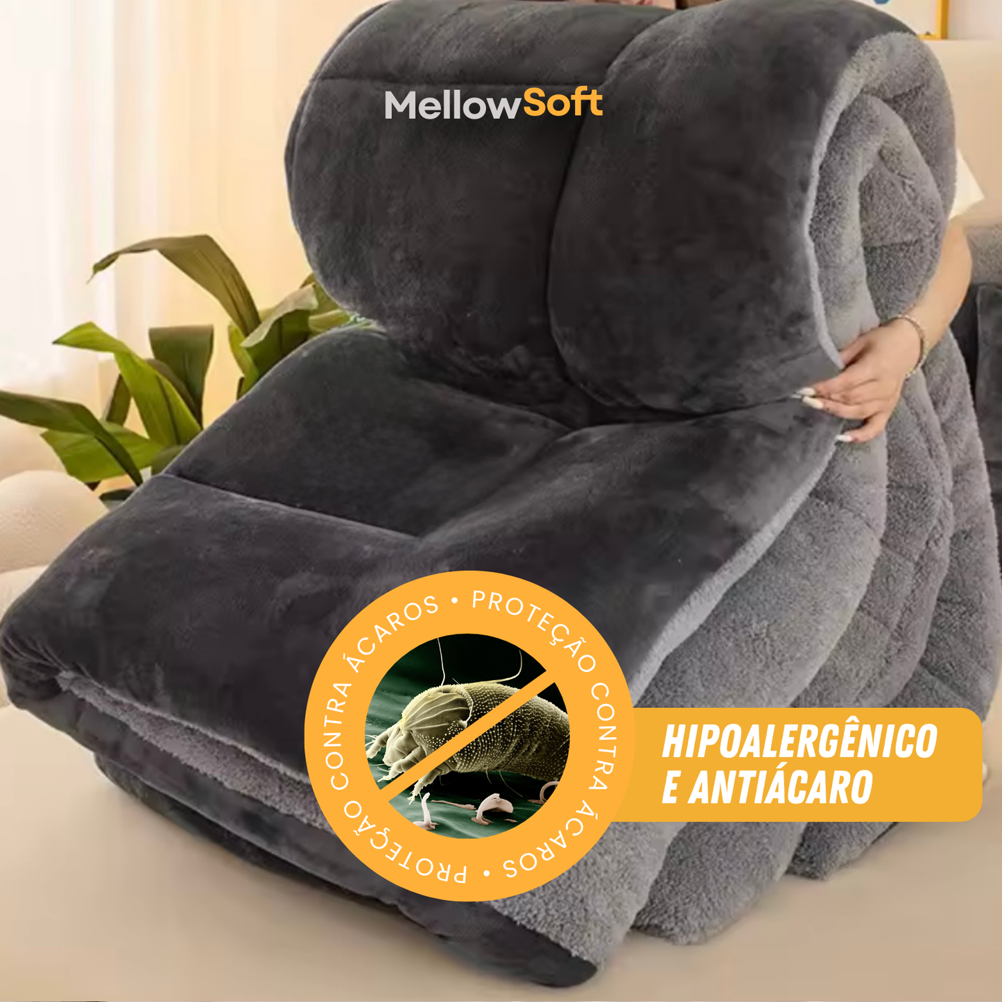 [COMPRE 1, LEVE 3] MellowSoft™ Edredom Premium Algodão Turco - Conforto de Hotel 5 Estrelas