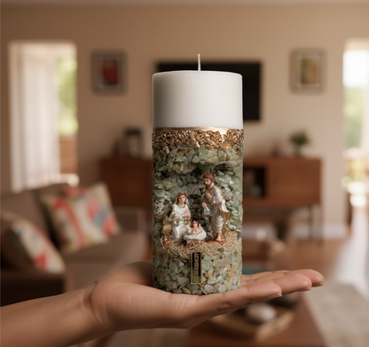 Vela Presépio | A Luz que Abençoa Seu Lar