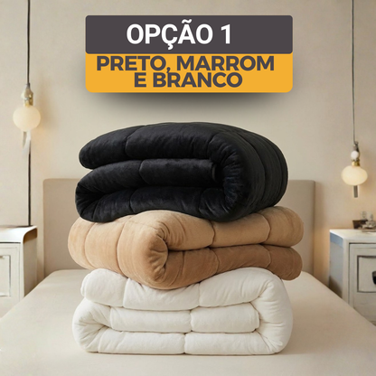 [COMPRE 1, LEVE 3] MellowSoft™ Edredom Premium Algodão Turco - Conforto de Hotel 5 Estrelas