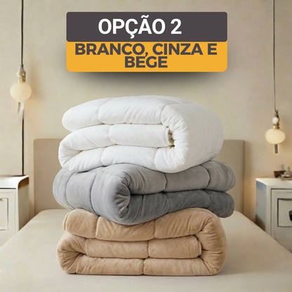 [COMPRE 1, LEVE 3] MellowSoft™ Edredom Premium Algodão Turco - Conforto de Hotel 5 Estrelas