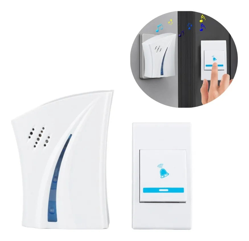 Campainha Sem Fio à Prova d’Água – Interfone Residencial e Comercial 100m