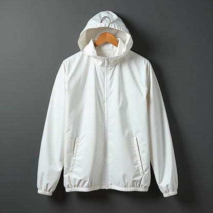 Jaqueta Masculina Corta Vento Forrada com Capuz e Zíper