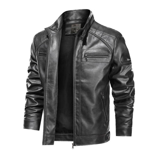 Jaqueta Masculina de Couro Slim