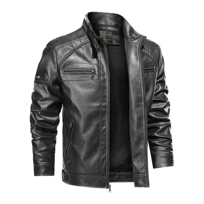 Jaqueta Masculina de Couro Slim