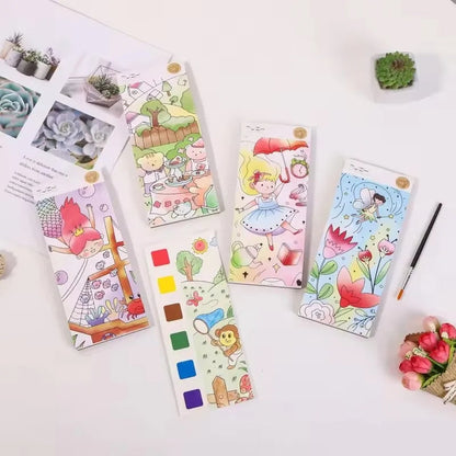 Livro de Colorir Infantil com Aquarela – 12 Páginas Educativas para Pintura e Diversão - Compre 1 Leve 2