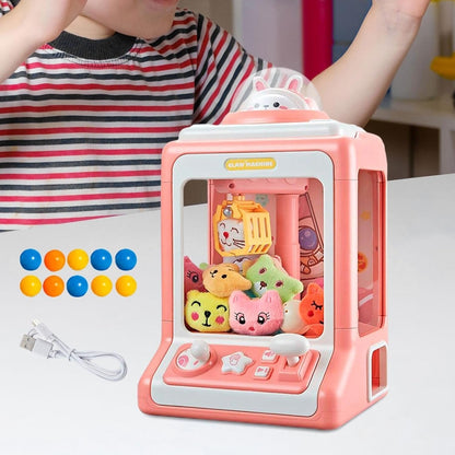 Máquina de Diversão Pega Ursinhos Infantil – Garra com Fichas e Brindes