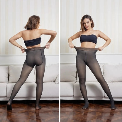 Meia-Calça de Inverno Translúcida com Forro de Lã Grosso - Compre 1 Leve 2