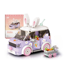 Mini Blocos de Construção Infantil – Carro Criativo de Desenho Animado para Montar, Presente Educativo e Decorativo para Crianças