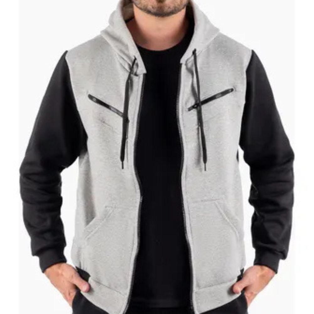 Moletom Masculino com Zíper de Inverno