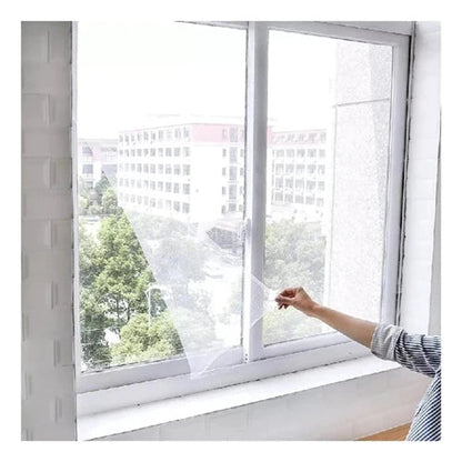 Tela Mosquiteiro para Janela 150x180cm com Velcro Autocolante Removível Anti-Inseto - Compre 1 Leve 2