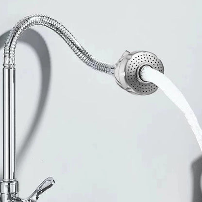 Torneira de Parede Inox Prata para Cozinha com Chuveiro 360° – Luxo